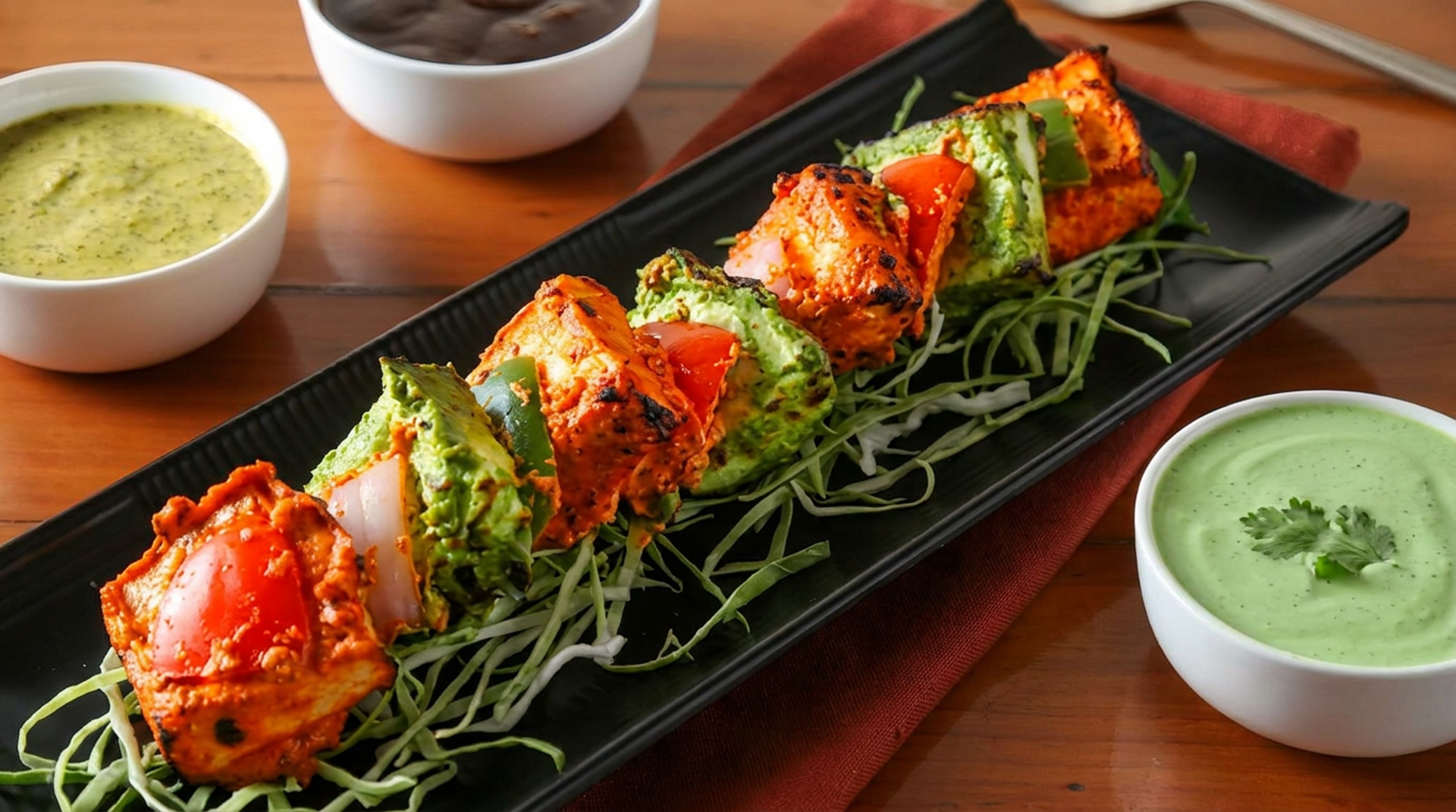 Food Street paneer tikka roll