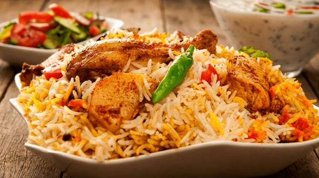 Hyderabadi Boneless Chicken Biryani.